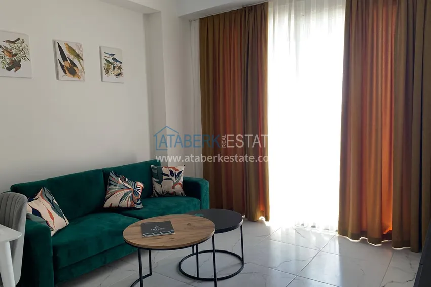 Purchase  Rent 1+1 apartment with furniture and terrace in a new modern complex – Alanya, Avsallar district 1 
