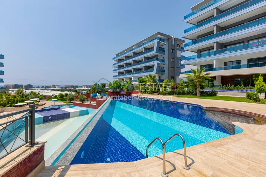 Compact 1+1 penthouse for rent in Kargicak with direct sea and mountain views C12 2 