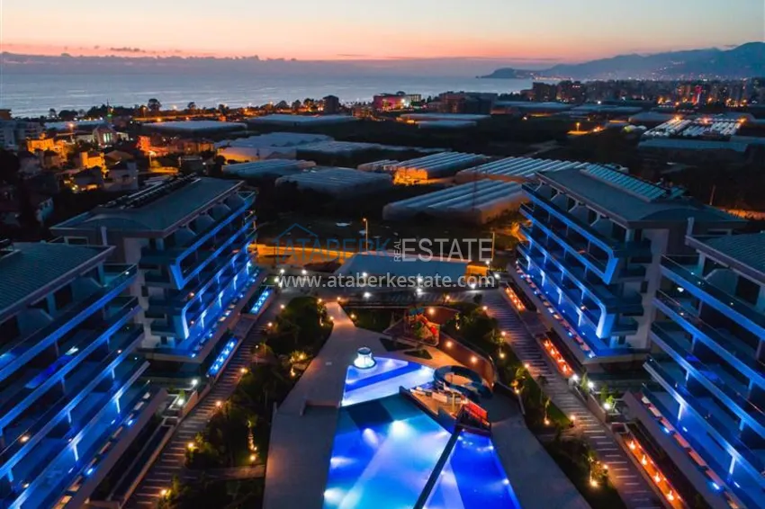 Compact 1+1 penthouse for rent in Kargicak with direct sea and mountain views C12 23 