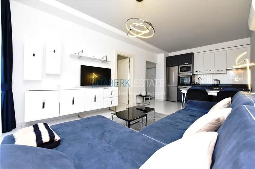 Purchase Compact 1+1 penthouse for rent in Kargicak with direct sea and mountain views C12 2 
