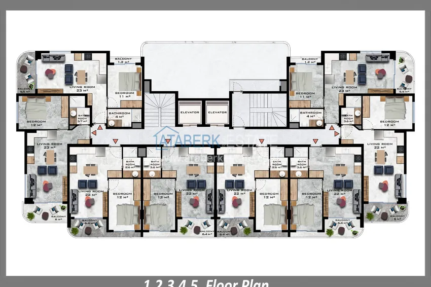 Buy cheap A new project of a comfort-class residential complex in Gazipasa 2 