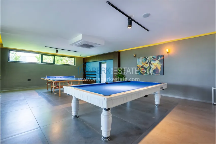 Compact 1+1 penthouse for rent in Kargicak with direct sea and mountain views C12 17 