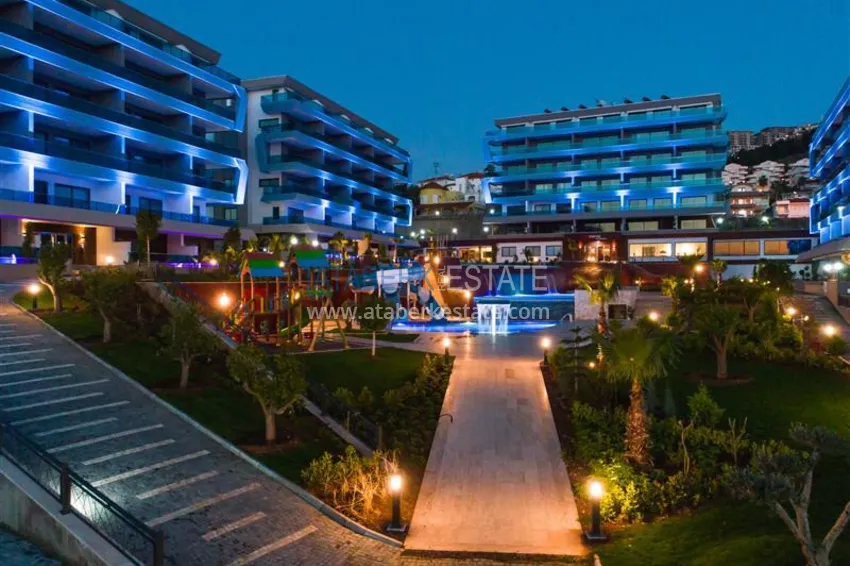 Compact 1+1 penthouse for rent in Kargicak with direct sea and mountain views C12 24 