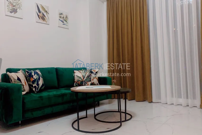 Purchase  Rent 1+1 apartment with furniture and terrace in a new modern complex – Alanya, Avsallar district 3 