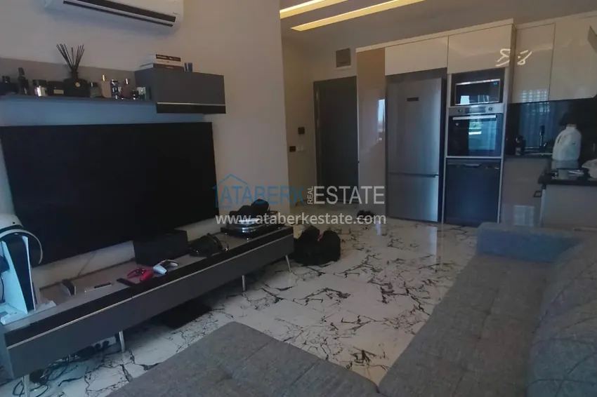 Purchase  Furnished 1+1 apartment in a modern boutique complex, Oba district — Alanya 3 