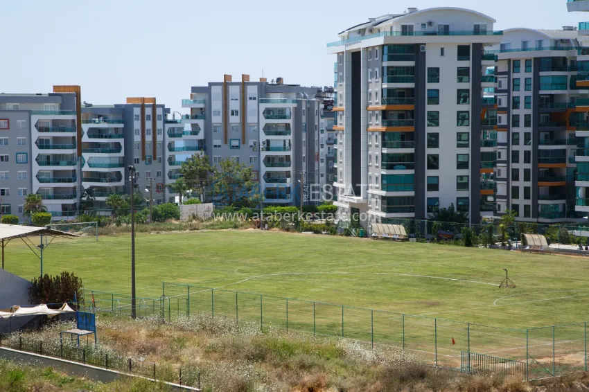 Rent a 1+1 furnished apartment in a residential complex — Alanya, Avsallar district No. 58 7