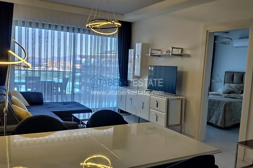 Purchase Compact 1+1 penthouse for rent in Kargicak with direct sea and mountain views C12 5 