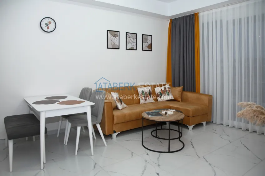 Purchase Rent a 1+1 furnished apartment in a residential complex — Alanya, Avsallar district No. 58 4