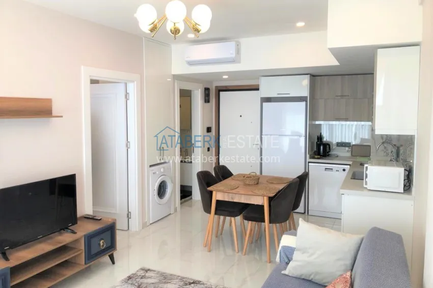 Purchase Furnished 1+1 apartment in a new residential complex near Cleopatra Beach - Alanya Center 4