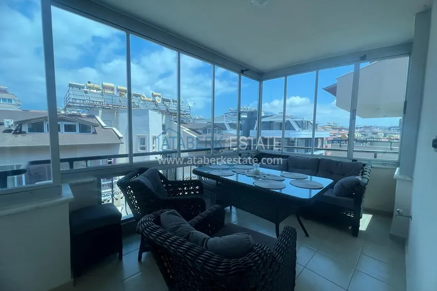 Purchase Rent a 4+1 duplex apartment with furniture in Oba, Alanya A22 5