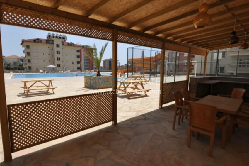 Furnished 1+1 apartment overlooking the sea and the historical fortress, Cikcilli district — Alanya  10 