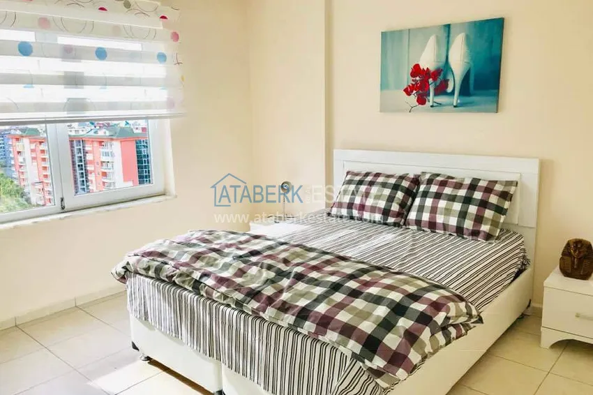 Purchase  Furnished 1+1 apartment overlooking the sea and the historical fortress, Cikcilli district — Alanya  6 