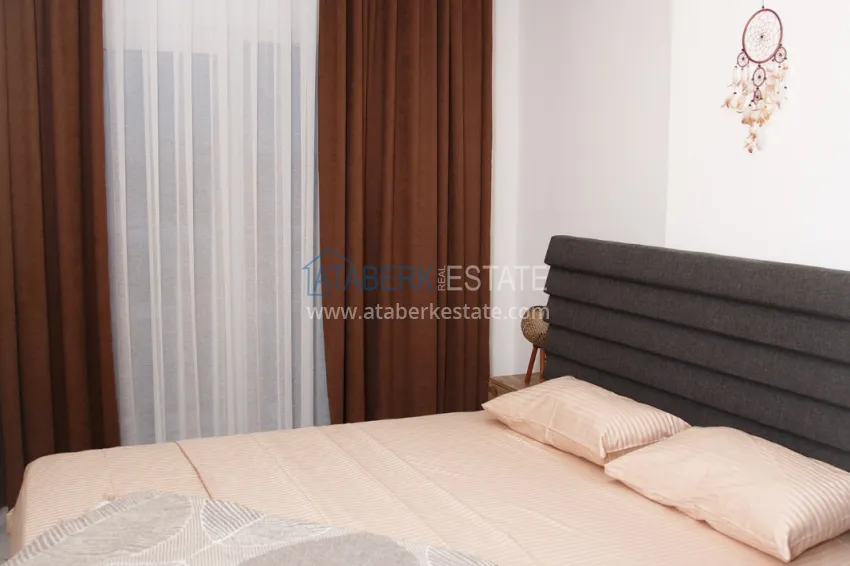 Purchase Rent a 1+1 furnished apartment in a residential complex — Alanya, Avsallar district No. 58 6