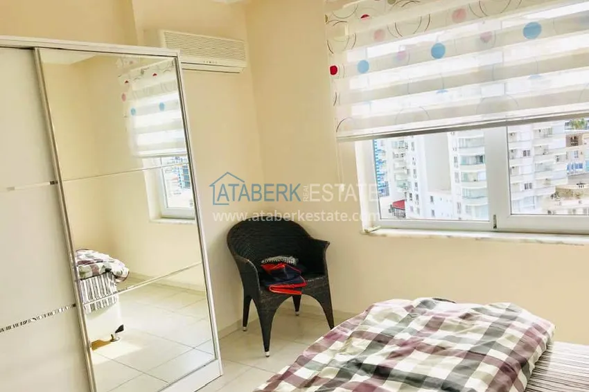 Purchase  Furnished 1+1 apartment overlooking the sea and the historical fortress, Cikcilli district — Alanya  7 