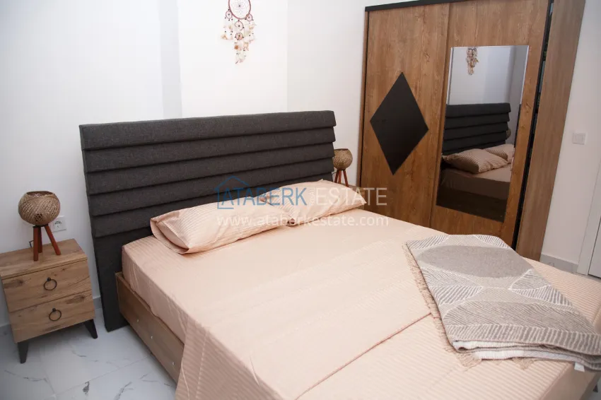 Purchase Rent a 1+1 furnished apartment in a residential complex — Alanya, Avsallar district No. 58 7