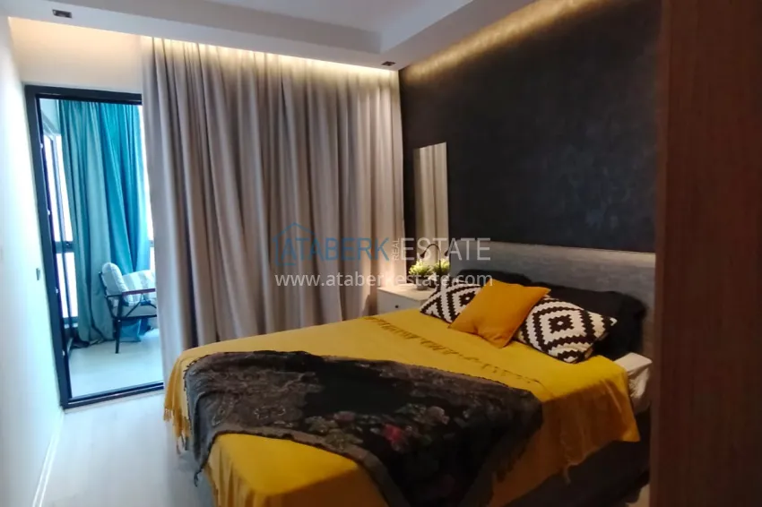Purchase Apartment 1+1 with furniture, glazed balcony and mountain views, Mahmutlar district — Alanya 8