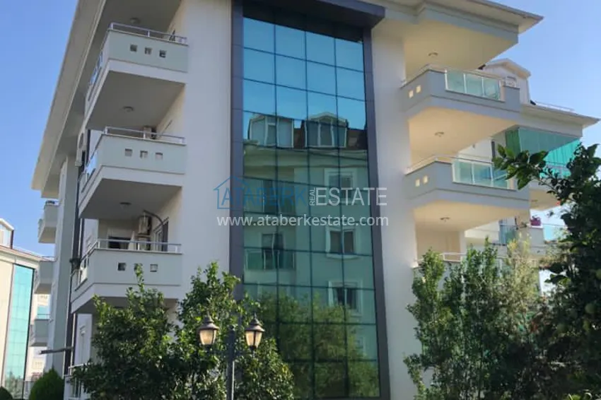 Apartment 2+1 with furniture, glazed balcony and mountain views, Cikcilli district — Alanya 8 