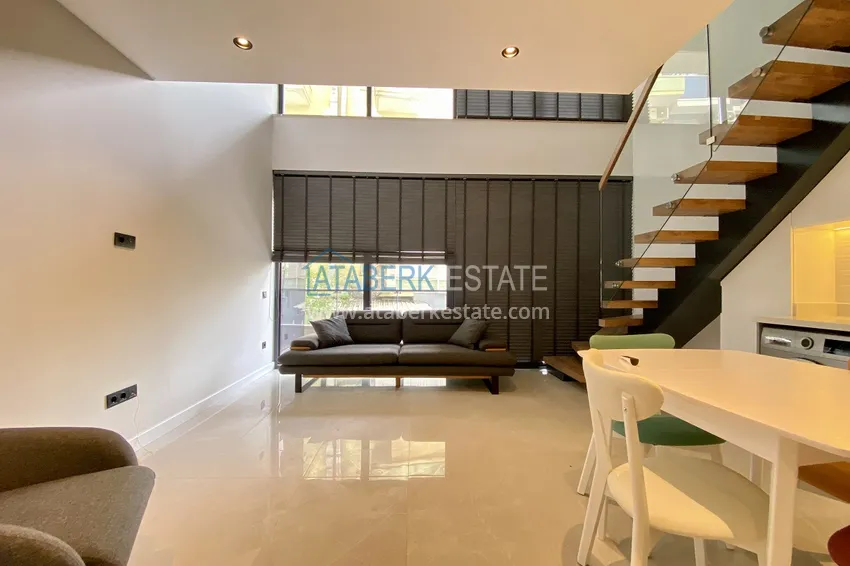 Purchase Loft duplex 1+1 with new furniture in a new building in the center of Alanya - Cleopatra Beach area 7 