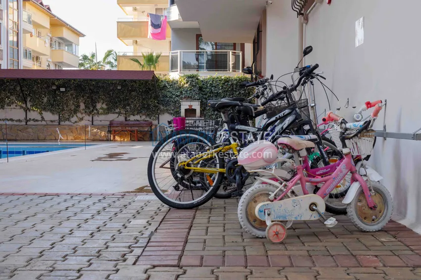 Rent a 4+1 duplex apartment with furniture in Oba, Alanya A22 9