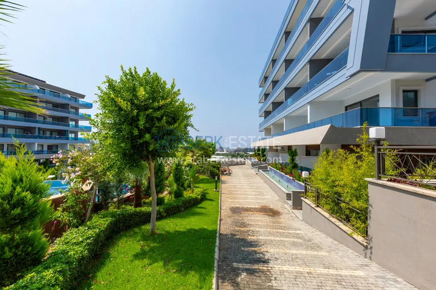 Compact 1+1 penthouse for rent in Kargicak with direct sea and mountain views C12 8 