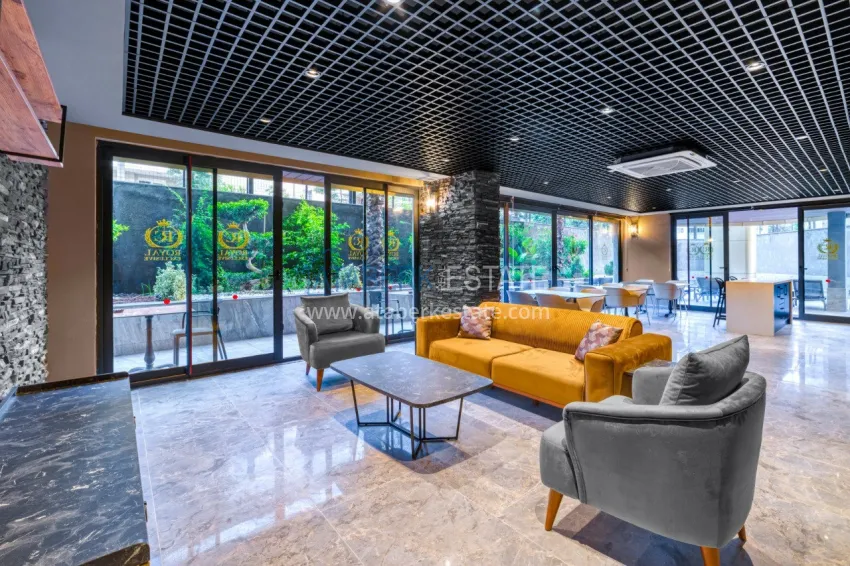 Furnished 1+1 apartment in a new residential complex near Cleopatra Beach - Alanya Center 9