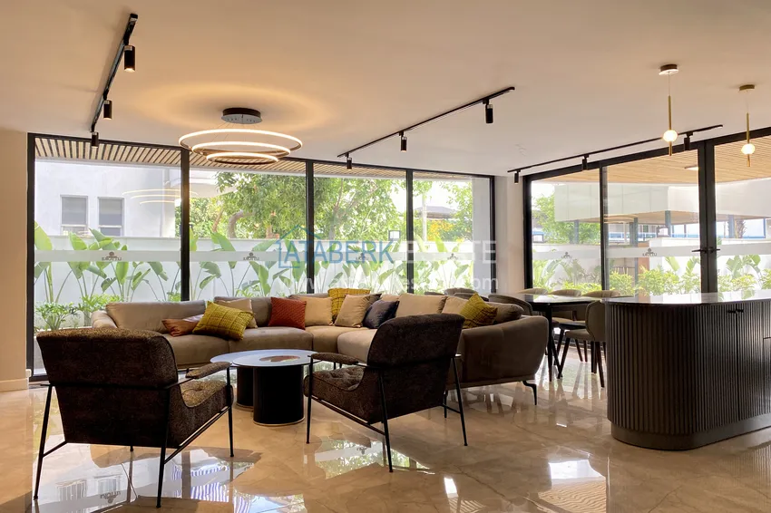 Loft duplex 1+1 with new furniture in a new building in the center of Alanya - Cleopatra Beach area 8 