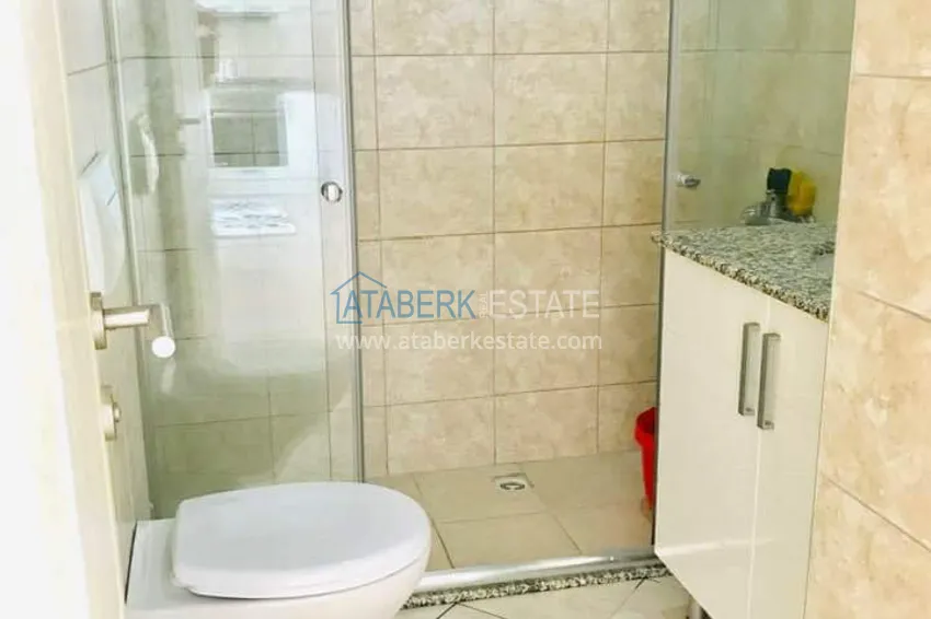 Purchase  Furnished 1+1 apartment overlooking the sea and the historical fortress, Cikcilli district — Alanya  8 