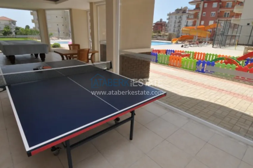 Furnished 1+1 apartment overlooking the sea and the historical fortress, Cikcilli district — Alanya  17 