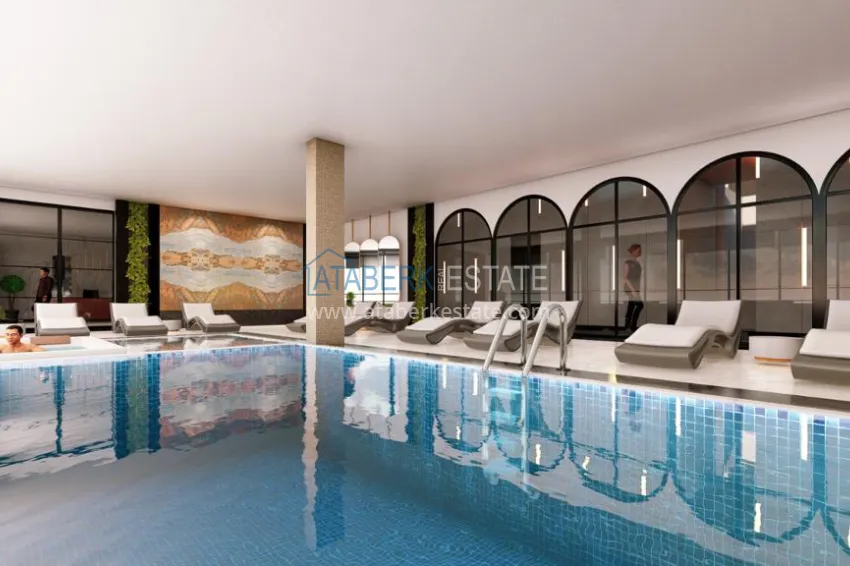 1+1 apartment from an investor in a complex with self-sufficient infrastructure under construction, Avsallar district — Alanya 6 