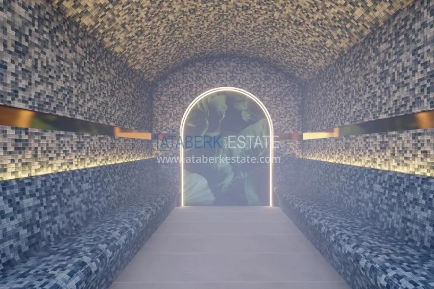 1+1 apartment from an investor in a complex with self-sufficient infrastructure under construction, Avsallar district — Alanya 12 