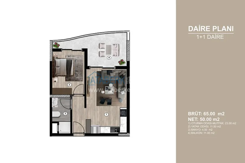 Buy cheap Start of sales! Apartments in a modern residential complex in Tomuk - Mersin area 2