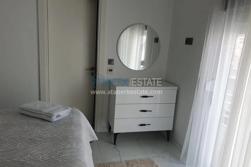Purchase Linear four-room penthouse with furniture in the center of Alanya in a comfortable complex 13 