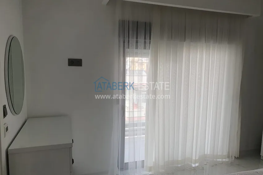 Purchase Linear four-room penthouse with furniture in the center of Alanya in a comfortable complex 15 