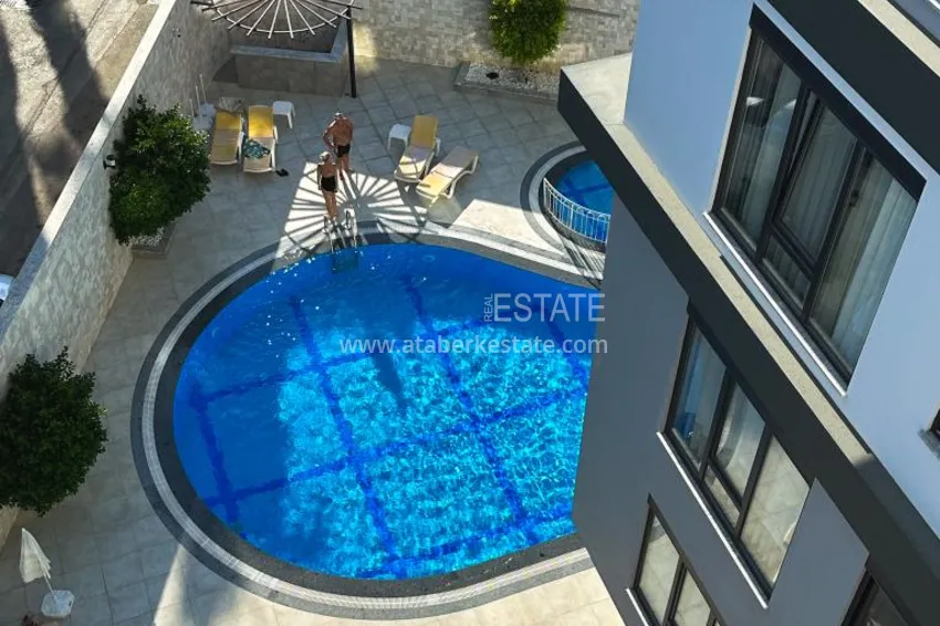 Purchase  Furnished apartment in the center of Alanya, three-room with glazed balcony 16 