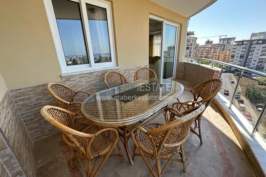 Purchase 4+1 penthouse duplex with furniture and sea views in an area open to residence permits, Tosmur — Alanya 18