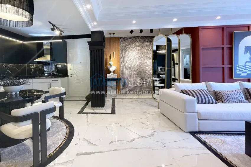 Purchase Apartment 3+1 with furniture in an apart-villa - Alanya center Bektas district 1 