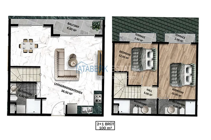 Buy cheap A project of a comfortable residential complex under construction in Tosmur, Alanya 2 