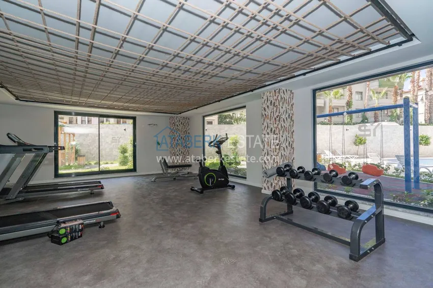 Furnished apartment in the center of Alanya, three-room with glazed balcony 24 