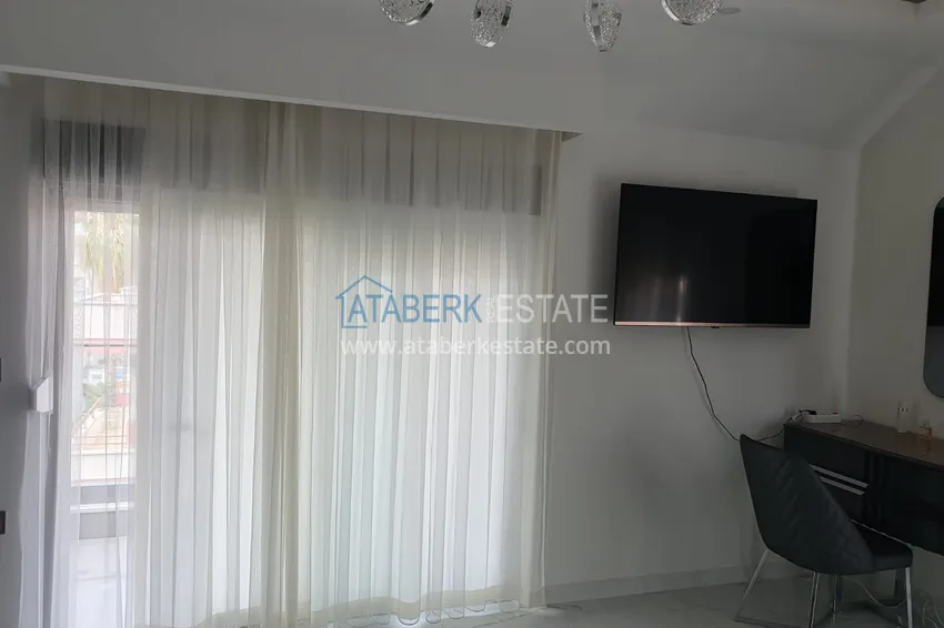 Purchase Linear four-room penthouse with furniture in the center of Alanya in a comfortable complex 22 