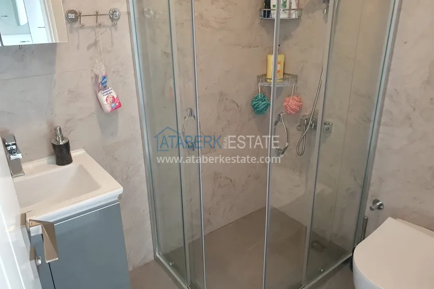 Purchase Linear four-room penthouse with furniture in the center of Alanya in a comfortable complex 24 