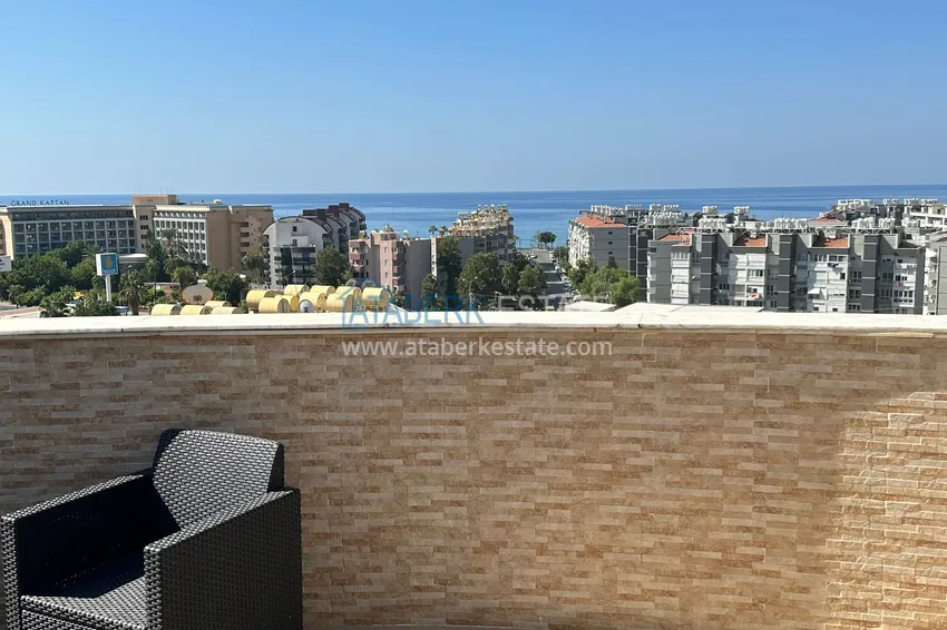 Purchase 4+1 penthouse duplex with furniture and sea views in an area open to residence permits, Tosmur — Alanya 26