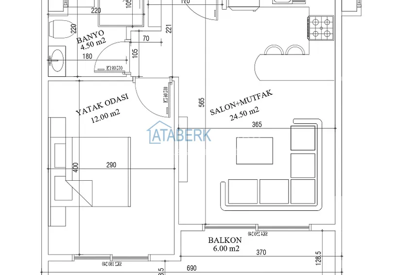Buy cheap A project of a comfortable residential complex under construction in Tosmur, Alanya 7 