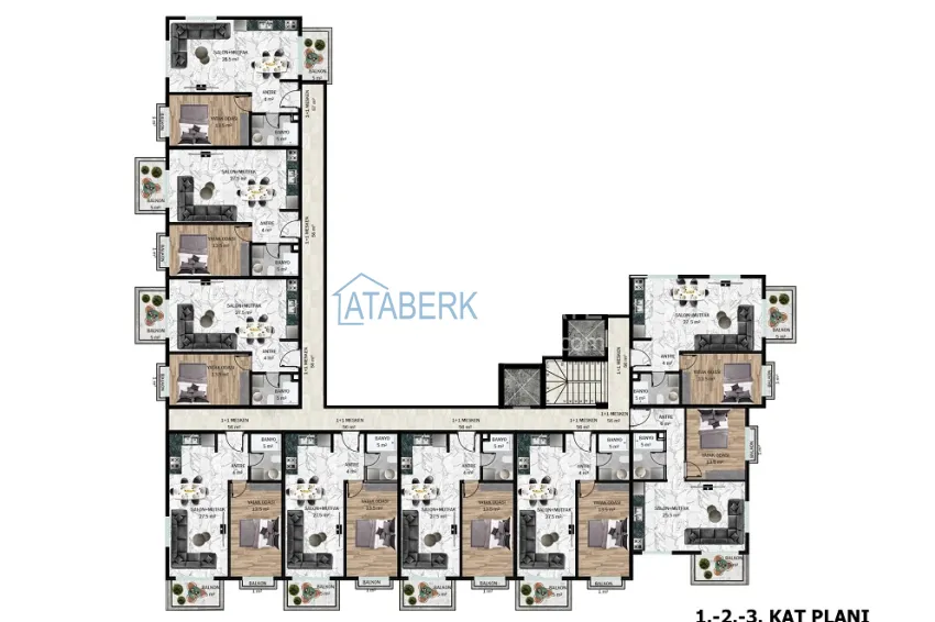 Buy cheap Turnkey apartments under construction in Alanya, Kargicak district 3 