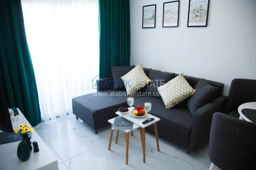 Purchase  1+1 apartment for rent in a comfortable complex - Alanya, Avsallar district No. 4 3 