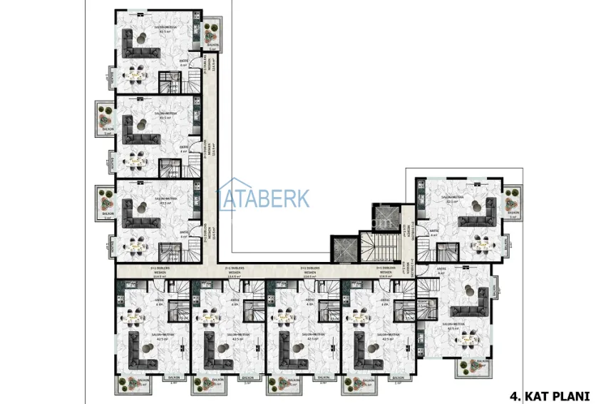 Buy cheap Turnkey apartments under construction in Alanya, Kargicak district 4 