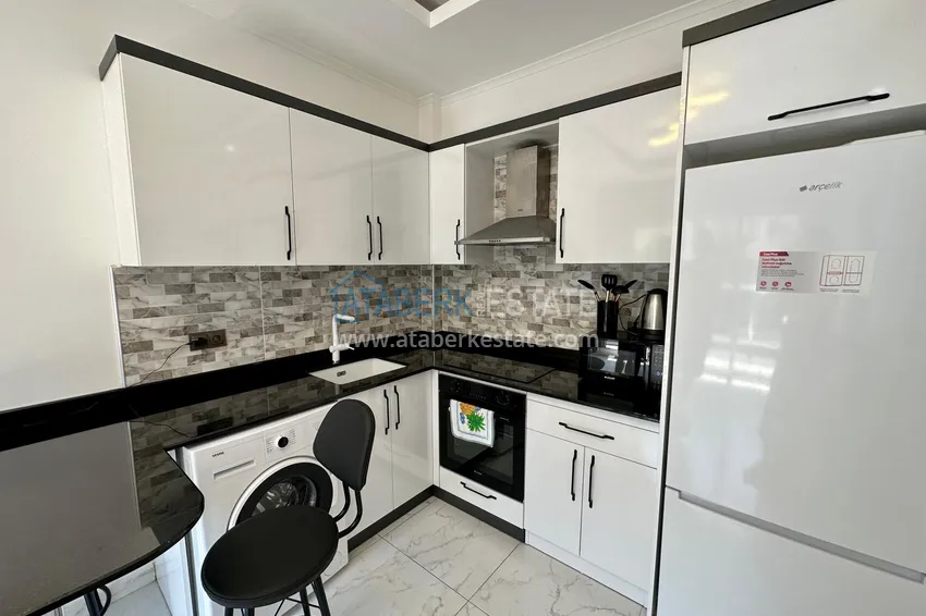 Purchase One bedroom apartment for rent in the center of Alanya, a 4-minute walk from Cleopatra Beach 4 