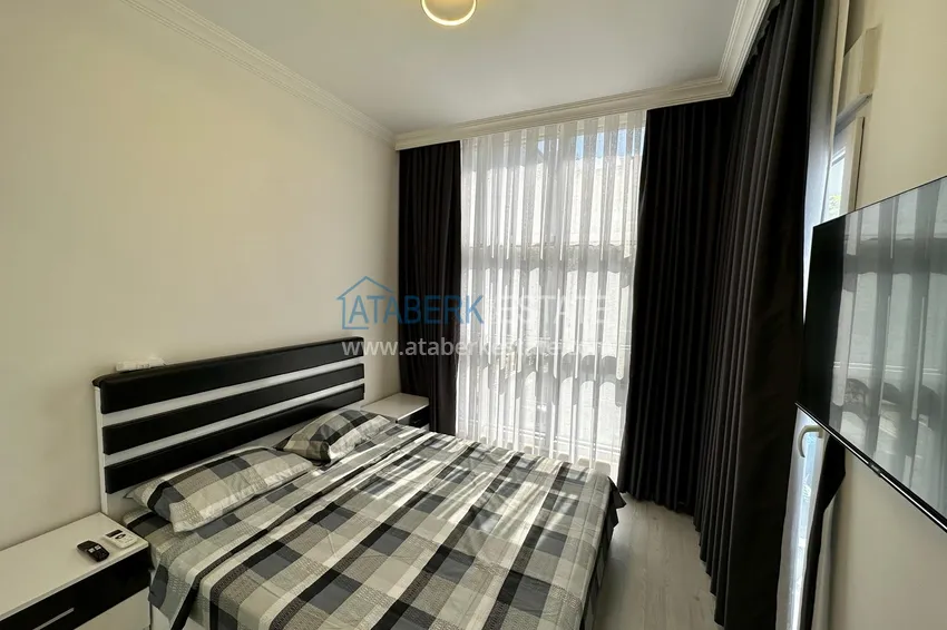 Purchase One bedroom apartment for rent in the center of Alanya, a 4-minute walk from Cleopatra Beach 5 