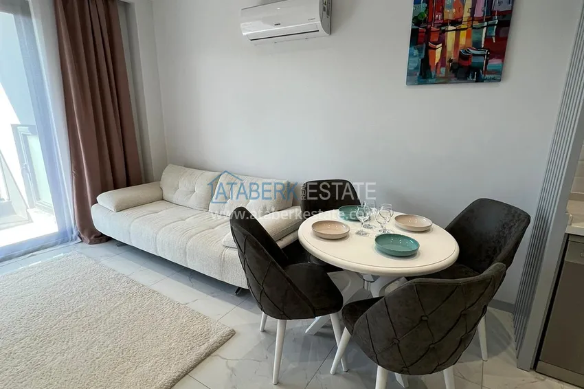 Purchase  Apartment 1+1 furnished from the owner in a modern residence — Alanya, Oba district 9 