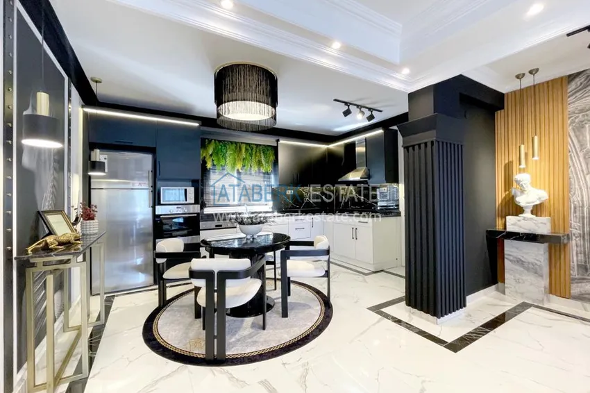 Purchase Apartment 3+1 with furniture in an apart-villa - Alanya center Bektas district 6 