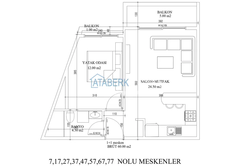 Buy cheap A project of a comfortable residential complex under construction in Tosmur, Alanya 11 
